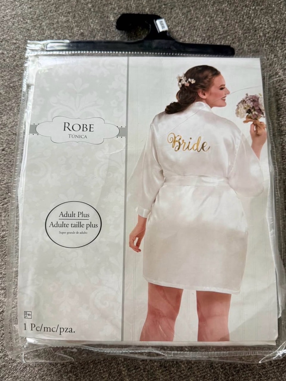 Bride Satin Robe - White